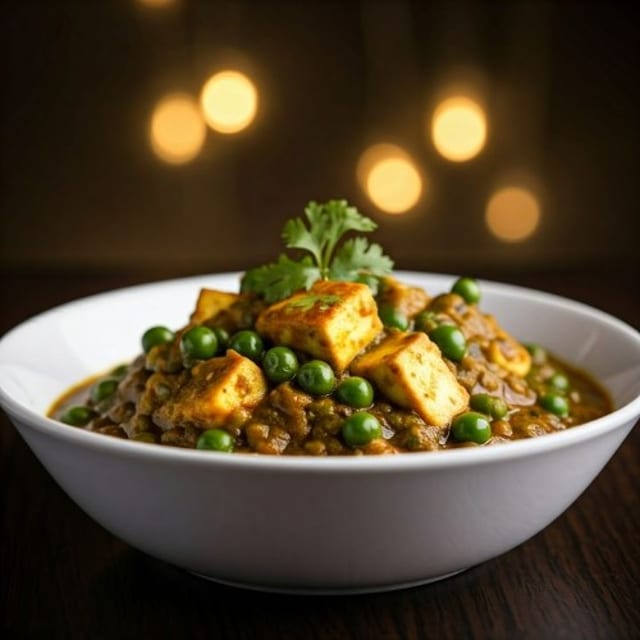 Mattar Paneer.