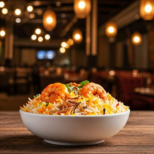 Shrimp Biryani.